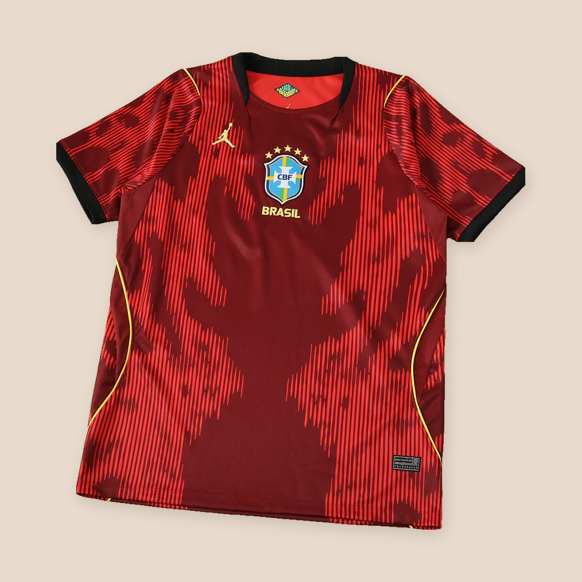 Brasil 2026 Edición Especial Roja Manga Corta, vista frontal