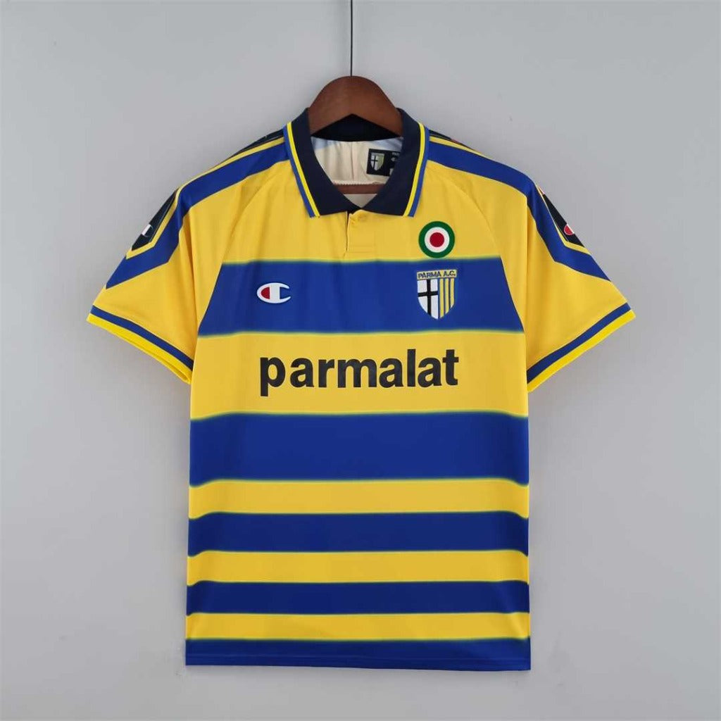 Maillot Domicile AC Parma 1999-2000 - Buffon N°1 - Marque Champion - Taille S à XXL - Neuf Avec étiquettes