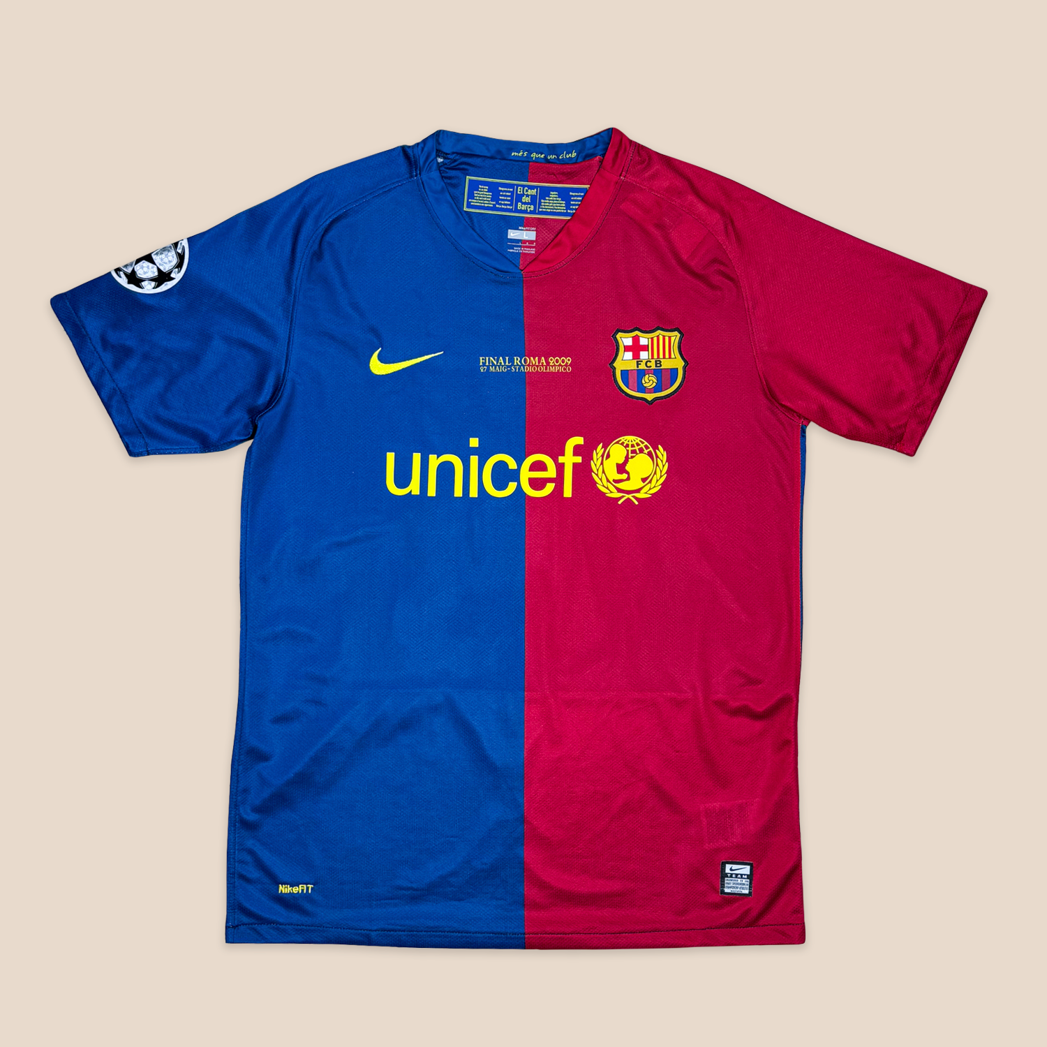 Camiseta Fc Barcelona 2009 Kit Messi Barcelona 2009 UCL Final