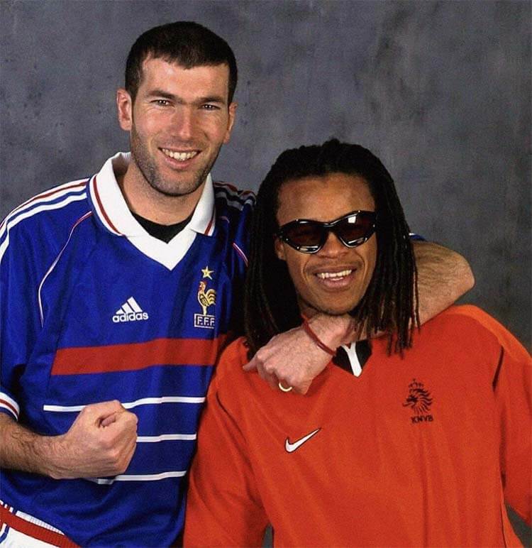 Zidane y Davids 1998