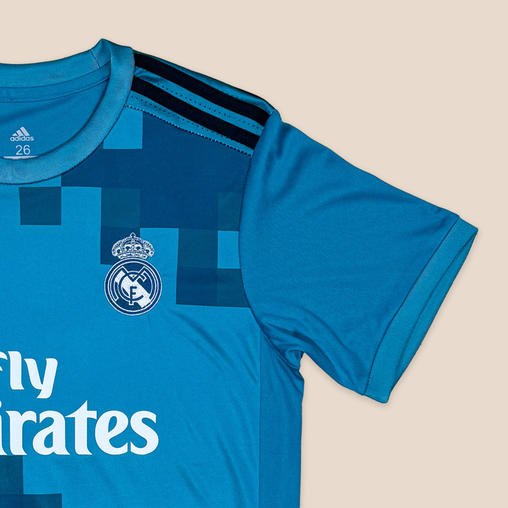 Real Madrid 2017/18 Tercera Manga Corta para Niños