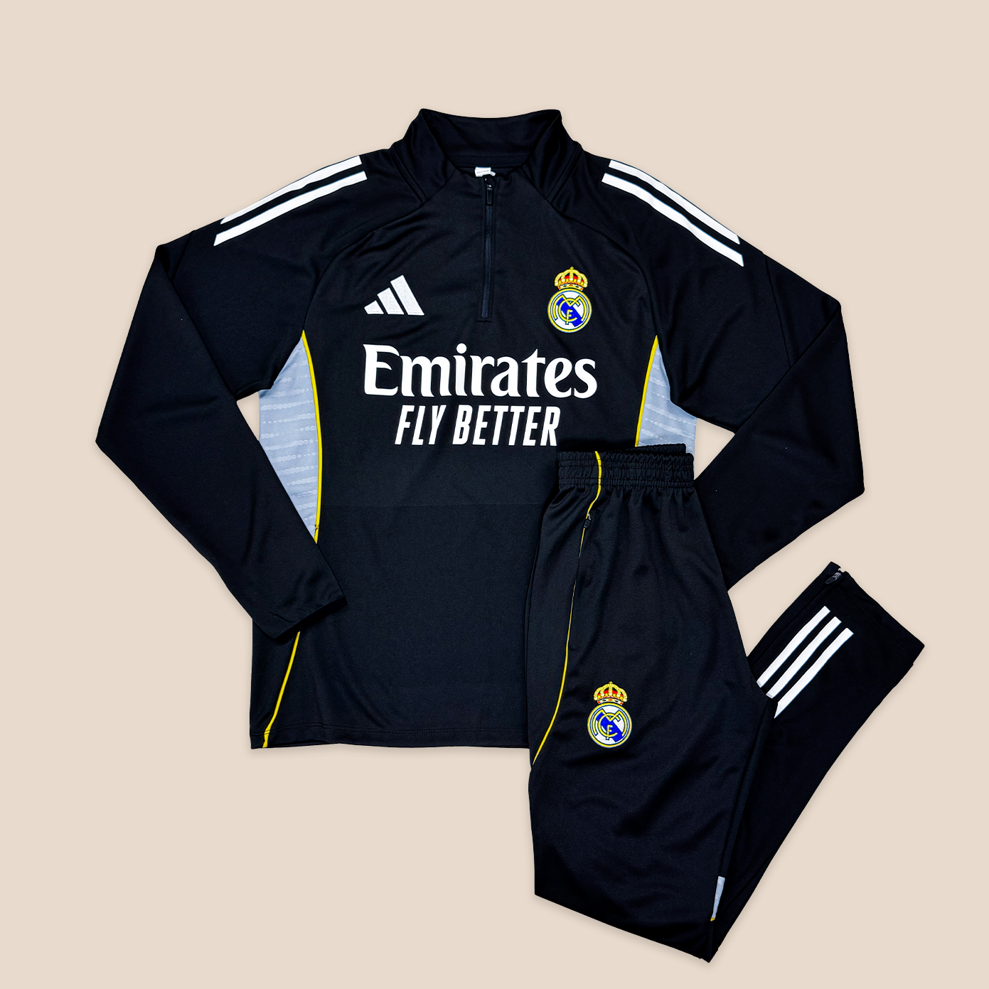  Real Madrid トレーニングウェア ブラック Real Madrid Entrenamiento Negro Larga