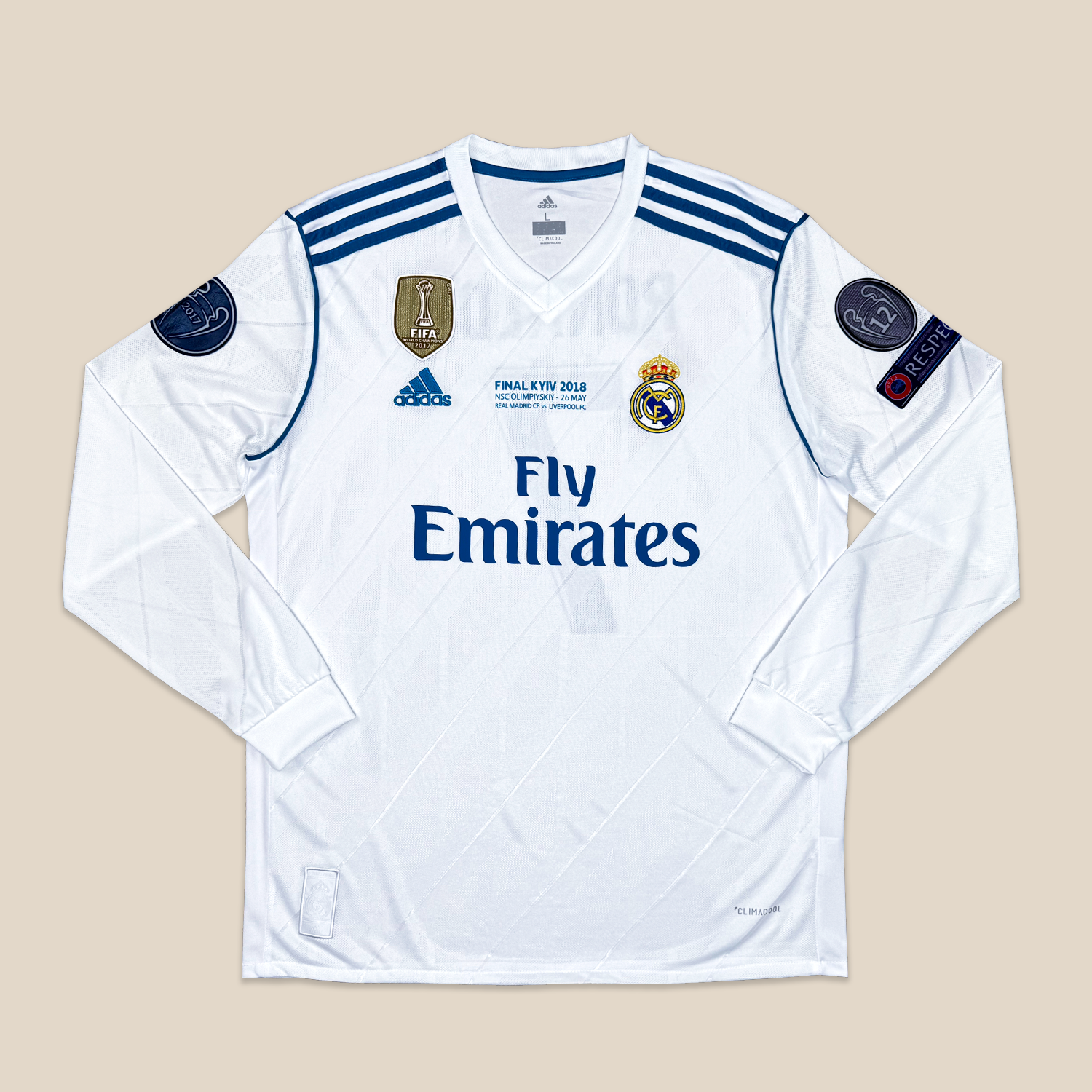 Real Madrid 2017 長袖 ユニフォーム Camiseta Real Madrid 2017 Camisetas Adidas 2017 REAL MADRID 2017