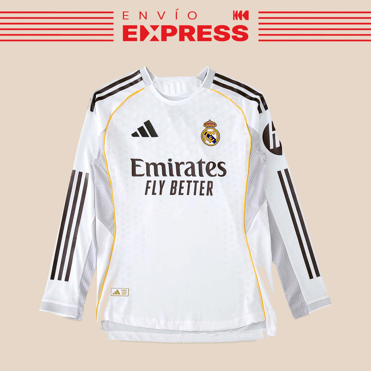 Real Madrid 2025/26 Local Versión Jugador - Express - Manga larga