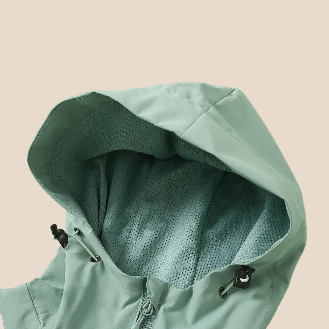 Brasil 2026 Chamarra Rompevientos Verde Menta, gorro