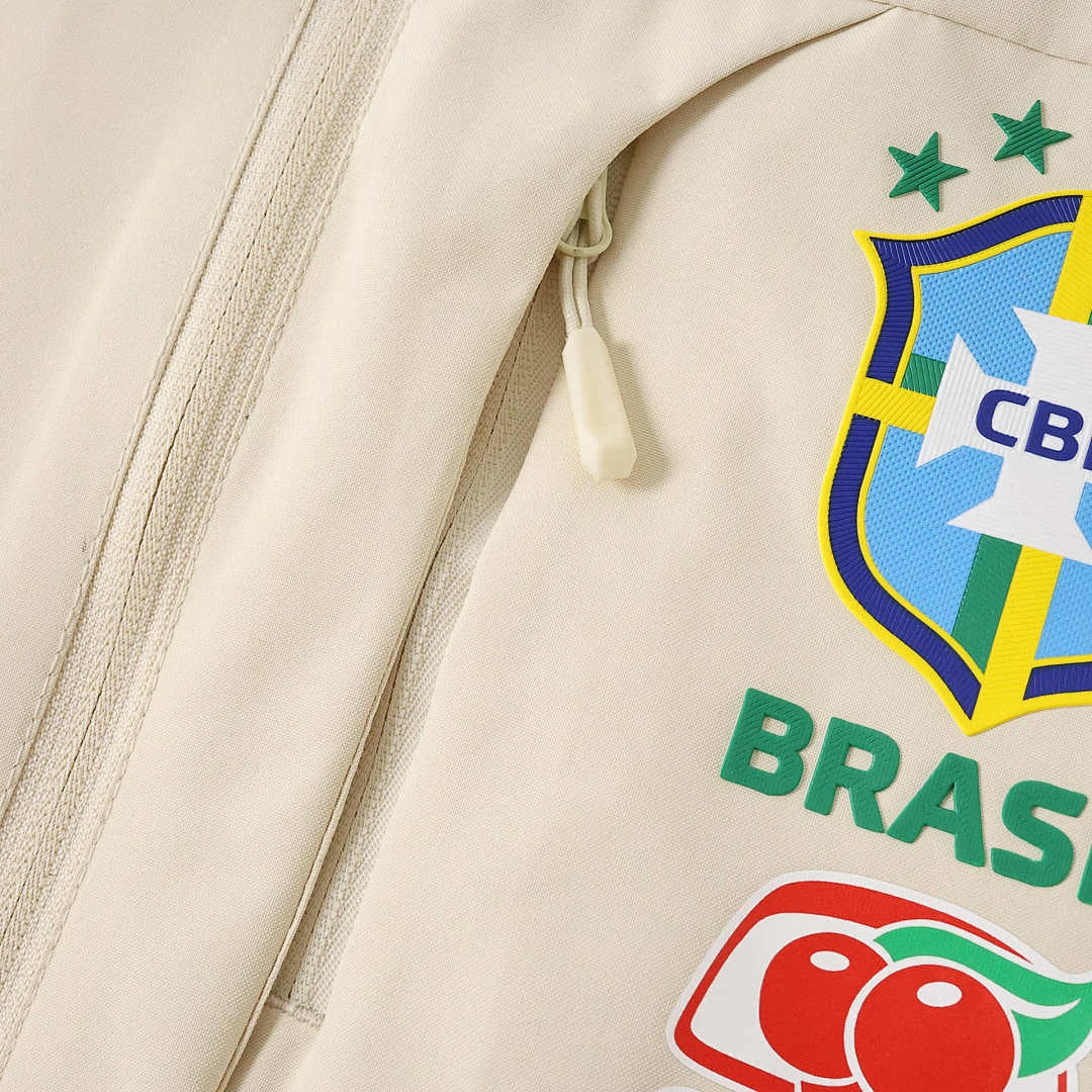 Brasil 2026 Chamarra Rompevientos, detalle
