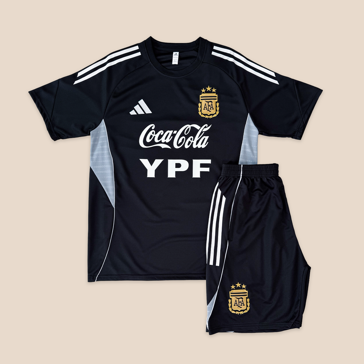 Argentina Entrenamiento Negro Corta