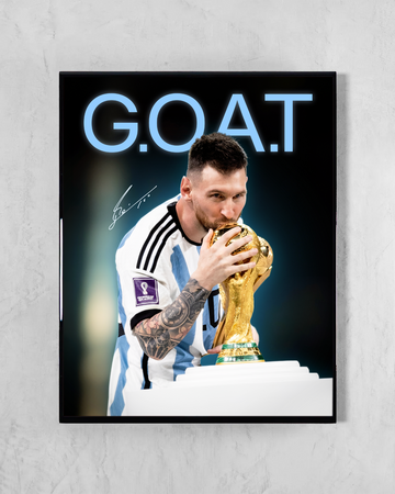 Cuadro Lionel Messi - G.O.A.T