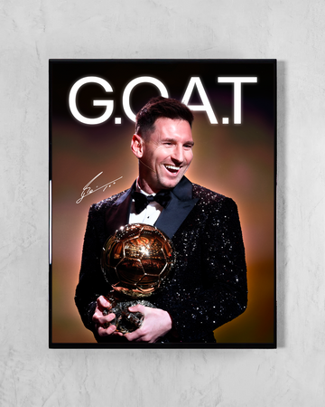 Cuadro Lionel Messi - Balón de Oro