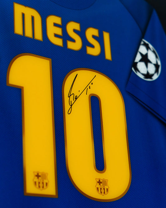 Cuadro Lionel Messi - Camiseta (FC Barcelona 2008/09)