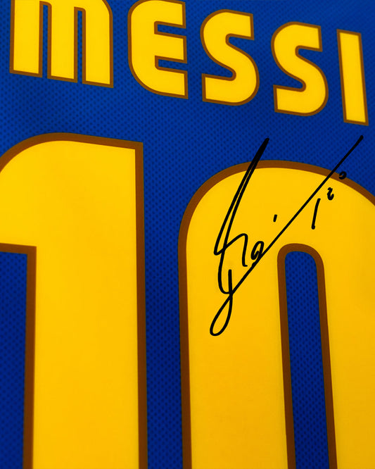 Cuadro Lionel Messi - Dorsal (FC Barcelona 2008/09)