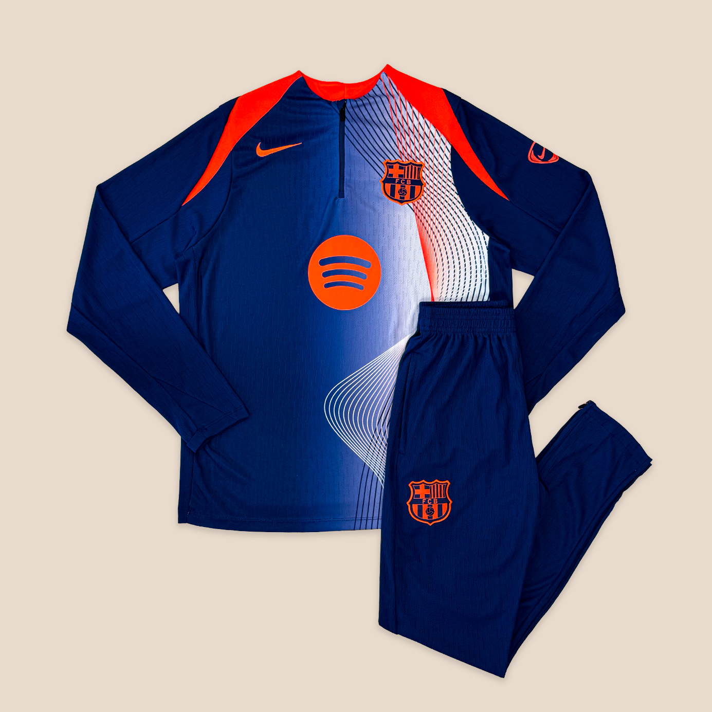 FC Barcelona Entrenamiento Azul Larga