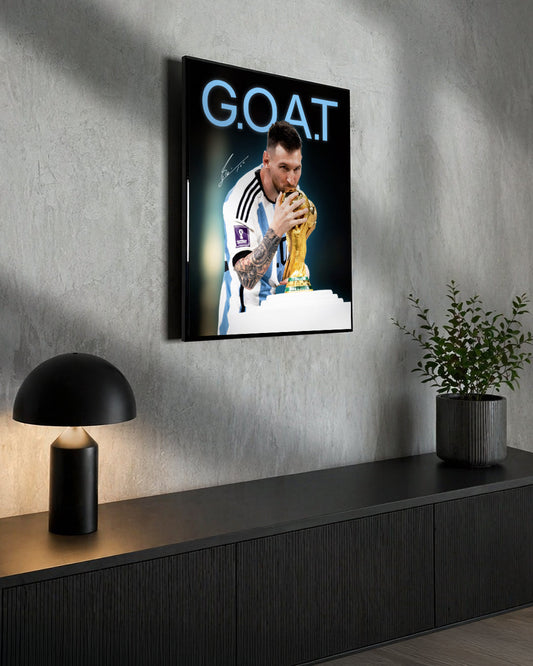 Cuadro Lionel Messi - G.O.A.T