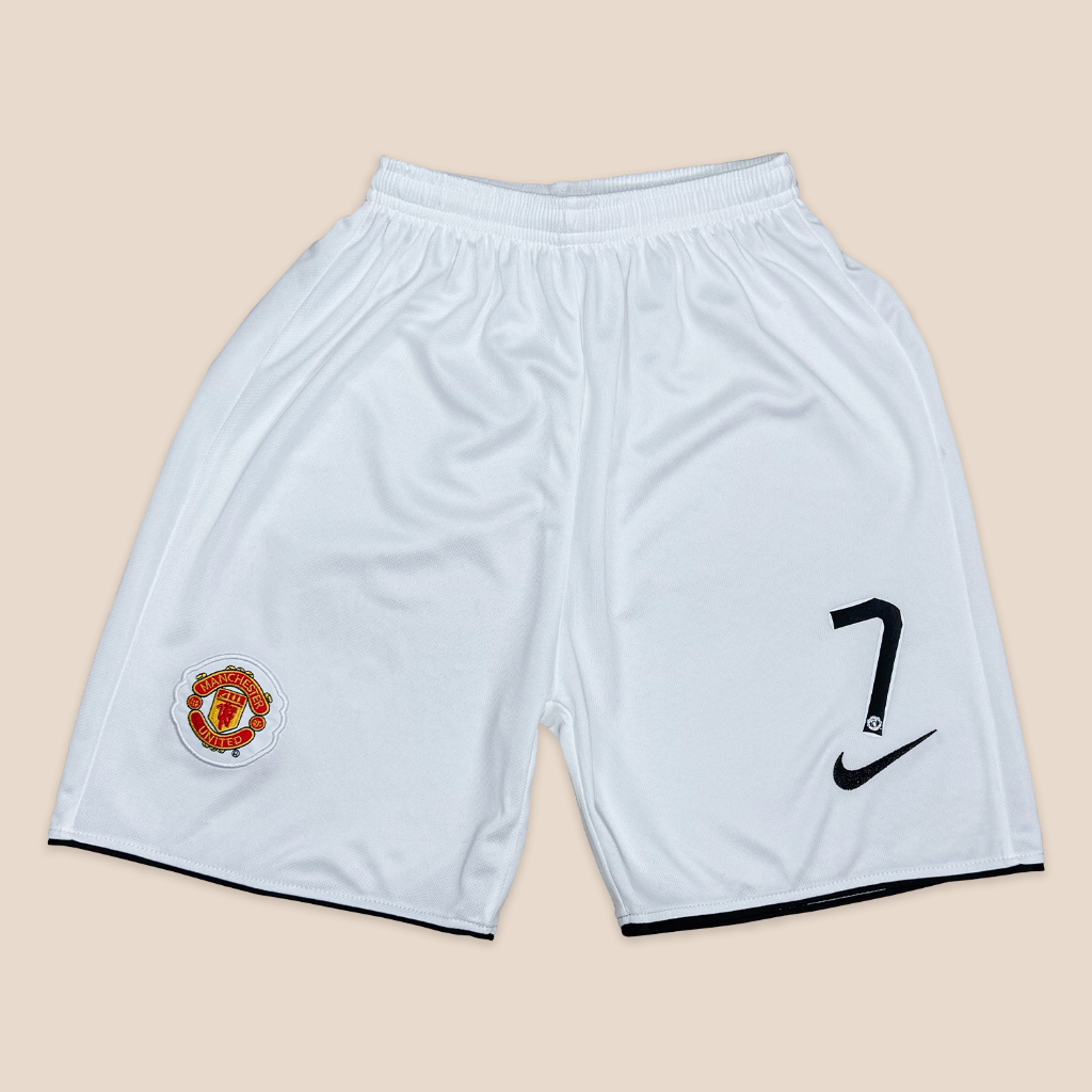 Manchester United 2007/08 Local Manga Corta para Niños