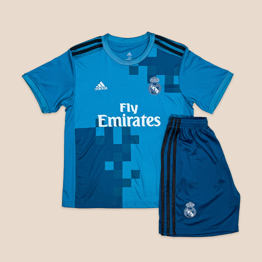 Real Madrid 2017/18 Tercera Manga Corta para Niños