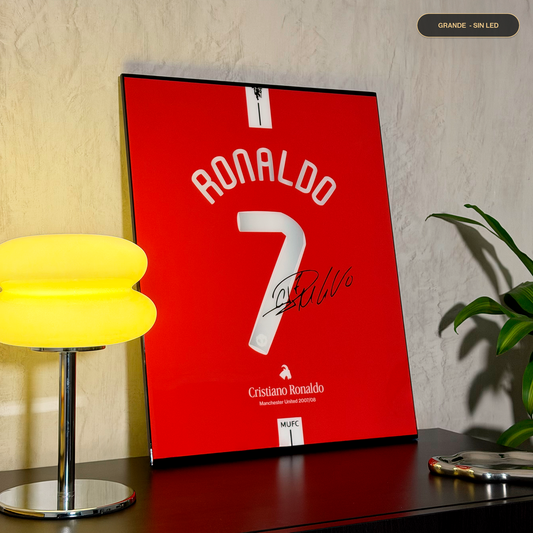 Cuadro Legendario - Cristiano Ronaldo (Dorsal Man United 2007/08)