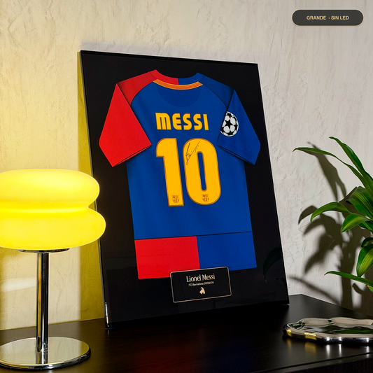 Cuadro Legendario - Lionel Messi (Camiseta FC Barcelona 2008/09)
