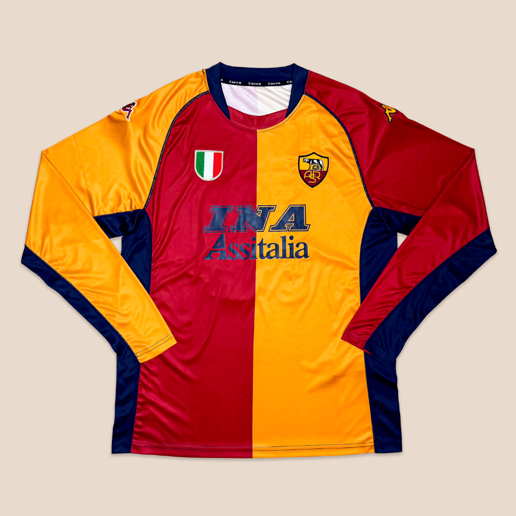 AS Roma 2001/02 Local Manga Larga